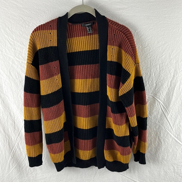 Forever 21 Sweaters - Forever 21 Striped Cardigan Size Medium